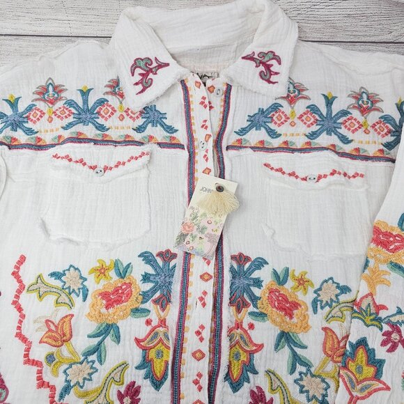NWT JOHNNY WAS Women's Toyah‎ Blouse Size XS - Picture 3 of 6